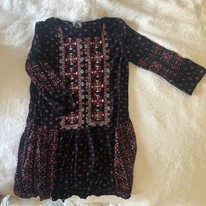 Anthropologie Boho mini dress. XS